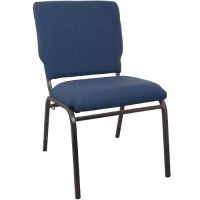 Flash Furniture SEPCHT185-101 Advantage Navy Multipurpose Church Chairs - 18.5 in. Wide